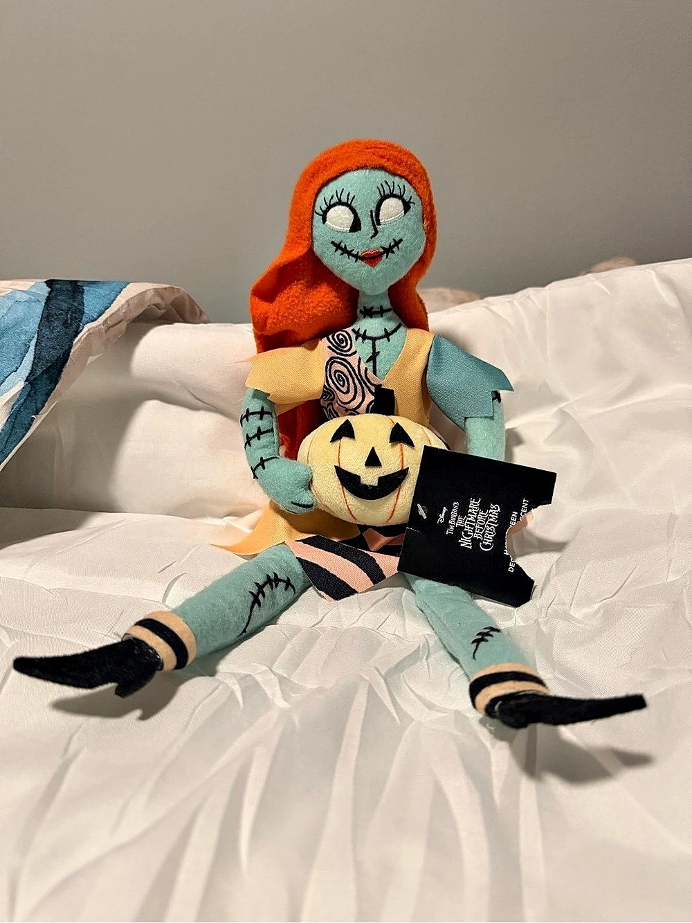 Disney The Nightmare Before Christmas Sally Plush Doll with Pumpkin